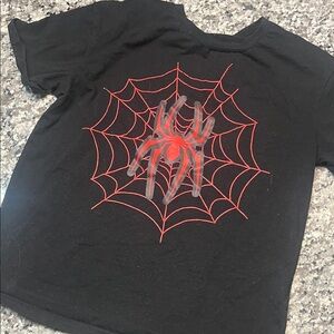 Black Spider Web Baby T-Shirt